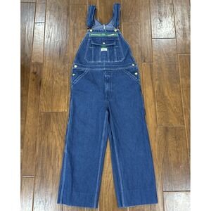 Liberty Denim Bib Overalls Mens 32x24 Blue Workwear Utility Farm Country Barn *